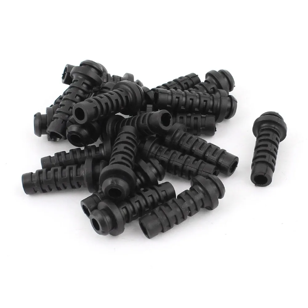 20pcs 27mmx7mmx4mm Micro Rubber Strain Relief Cord Boot Protector Cable