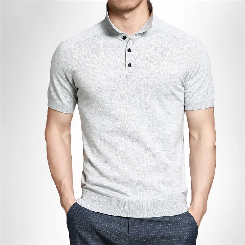 10colors summer mens polo sweaters Simple style cotton knitted short male pullovers top tees breathable 4XL Muls brand rl-7626-13