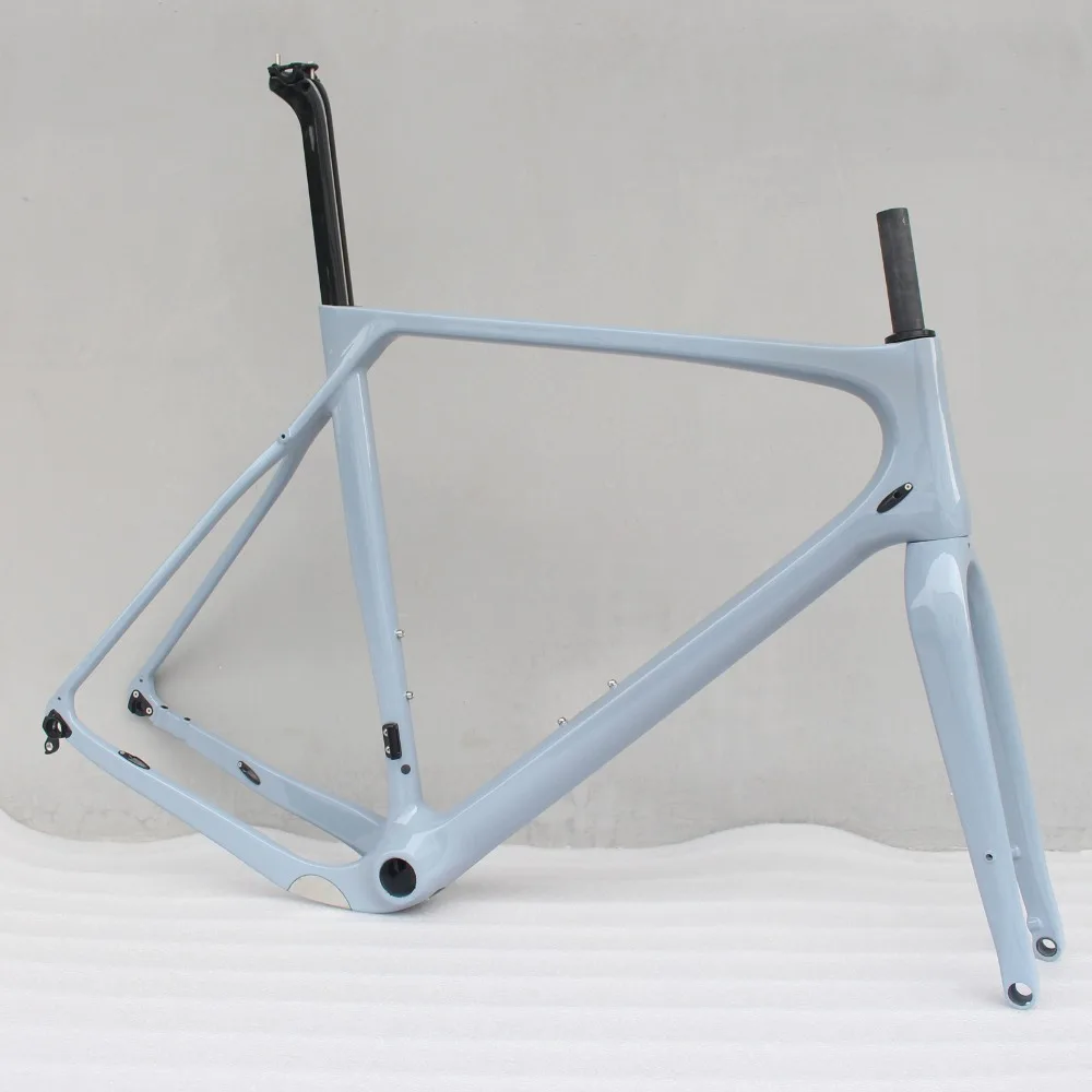 Полный карбоновый гравий велосипед Полный карбоновый гравий велосипедная Рама 700 * 40c Размер s/m/l/XL fit 142*12 мм задняя ось гравий велосипед