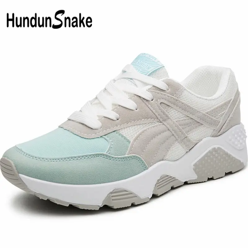 Hundunsnake Summer Women Running Shoes Women's Sneakers Sports Woman Sport Shoe Female Breathable Chaussure Femme Blue Gym B-054
