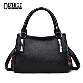 

DIZHIGE Brand Elegant PU Women Handbag High Quality Crossbody Bag For Women Large Capacity Rivet Patchwork Shoulder Bag Tote New
