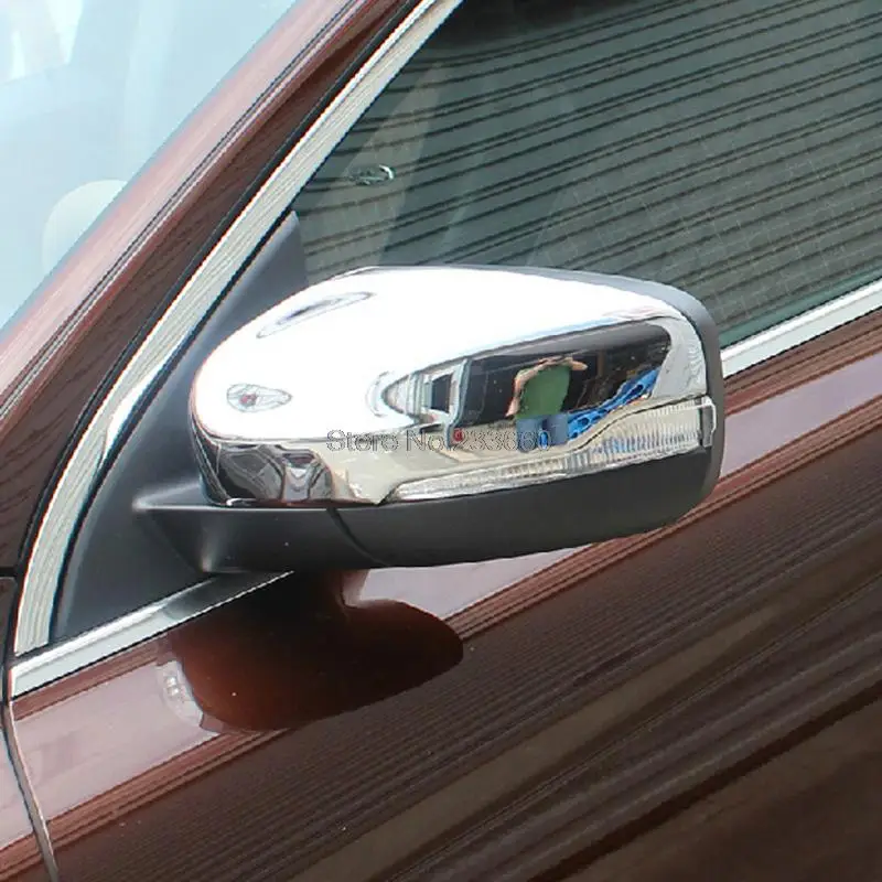 

For Volvo XC60 2014 2015 Rearview Side Door Mirrors Cover Trim Chrome Car Winig Mirror Covers Moulding Cap Trims
