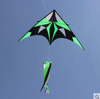 

free shipping high quality large kite2.3m knight delta kite with handle line hcxkites factory desert eagle aerobatic kite flying