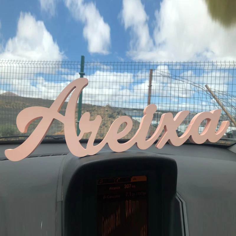 Ceny Darmowa wysyłka drewniane stojące litery znak spersonalizowane surowe nazwy ślubne MDF duże 12.7cm wysokości