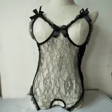 Размера плюс S M L XL 2XL 3XL открытый бюстгальтер с открытой промежностью, Для женщин кружевное сексуальное женское белье горячее прозрачное Babydoll платье костюмы для эротических игр, костюм с сексуальным вырезом Nuisette
