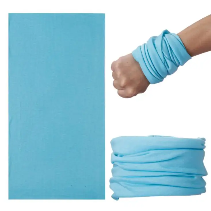 1 шт Высокое качество Headtie квадратный шарф бандана унисекс в стиле «хип-хоп» черный Пейсли Головные уборы волос повязка-шарф шеи наручные Обёрточная бумага лента - Цвет: Sky blue
