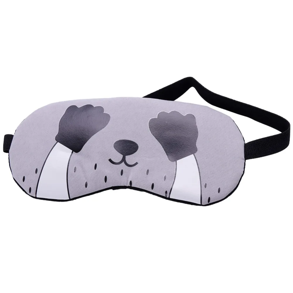 

1Pc Modern Cat Cartoon Soft Eye Aid Sleep Party Mask with Comfortable Ice Compress Gel Travel Sleepwear Eye Shade Cover Blinder