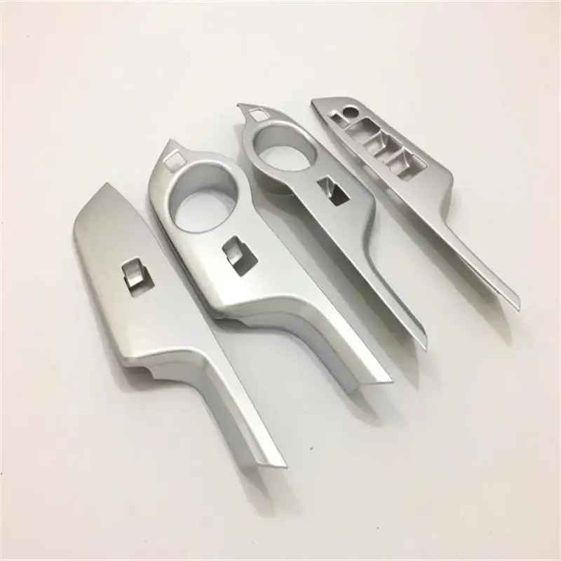 

Car ABS Chrome Trim For Toyota C-HR CHR 2016 2017 2018 (Left Hand Drive ) Inner Window Lift Switch Button Cover Trim 4pcs/set