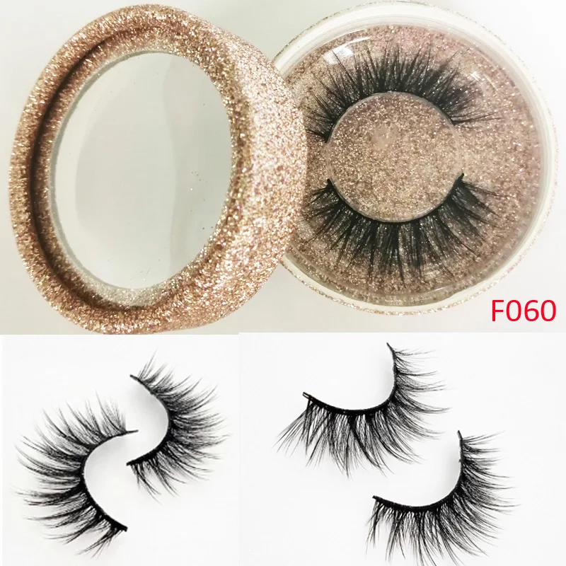 3D Real Mink Lashes Fur False Eyelashes Strip Thick Fake Faux Eye Makeup Beauty 100% Handmade Glitter Packing with Free 8 | Красота и