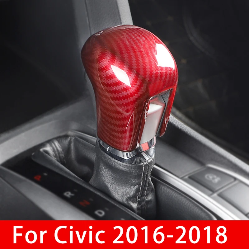 Car styling Carbon Fiber Interior decoration Gear Shift Head Cover
