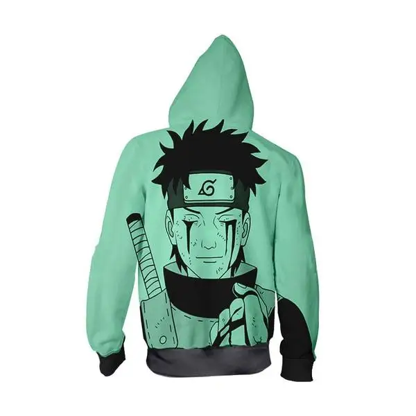 Naruto-0007-Obito_Uchiha_bleeding_from_eyes_green_background-ZipUp_Hoodei-Back_grande