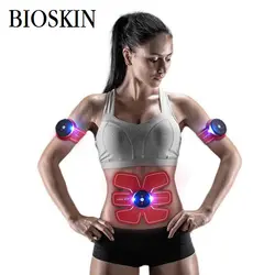 BIOSKIN впитывает жир фитнес Потрясающие наклейки 1 компл.. Платные беспроводной электрический стимулятор мышц Training массажер