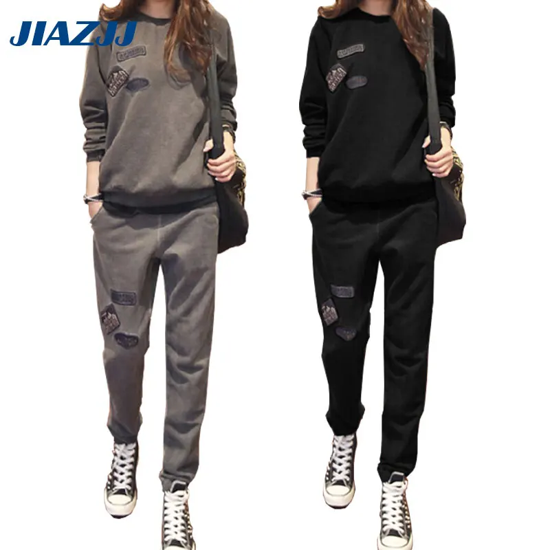 2017 Grote Maat Nieuwe Mode Rusland Stijl vrouwen Herfst Trainingspak  Vrouwen Hoodies 2 Piece Set t shirts + Lange broek) Leisure SuitT2|autumn  tracksuit women|tracksuit fashionset fashion - AliExpress