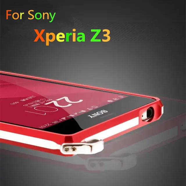 imágenes para Para Xperia Z3 fundas Dropproof Marco de Lujo de Parachoques de Aluminio Para Sony Xperia Z3 cubierta a prueba de golpes caso D6633 D6603 TX imágenes para Para Xperia Z3 fundas Dropproof Marco de Lujo de Parachoques de Aluminio Para Sony Xperia Z3 cubierta a prueba de golpes caso D6633 D6603 TX