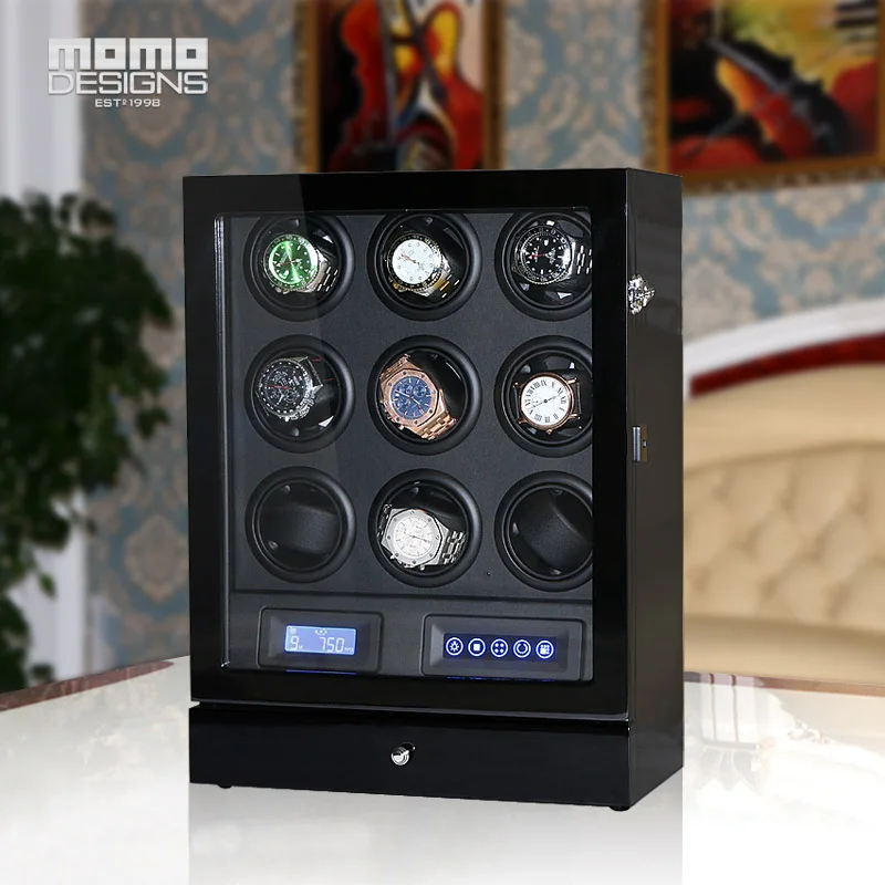 Automatic Watch Winder 9 Slots With Mabuchi Motor Lcd Touch Screen And Remote Control Tpd Mode Watch Chain Winding Box For Man - Watch Boxes - AliExpress Automatic Watch Winder 9 Slots With Mabuchi Motor Lcd Touch Screen And Remote Control Tpd Mode Watch Chain Winding Box For Man - Watch Boxes - AliExpress