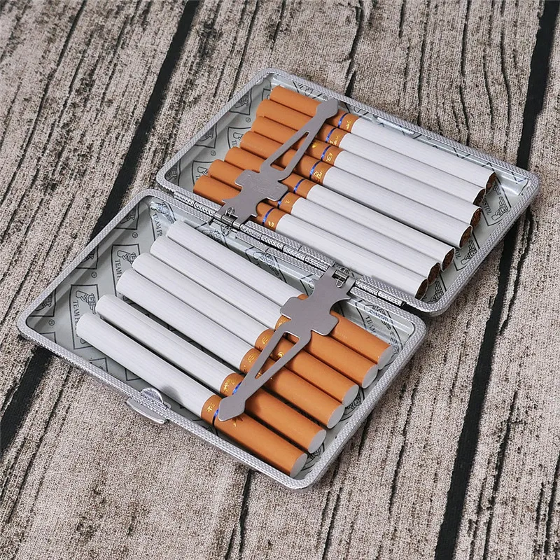 Женский тонкий чехол для сигарет из искусственной кожи с рисунком|women cigarette