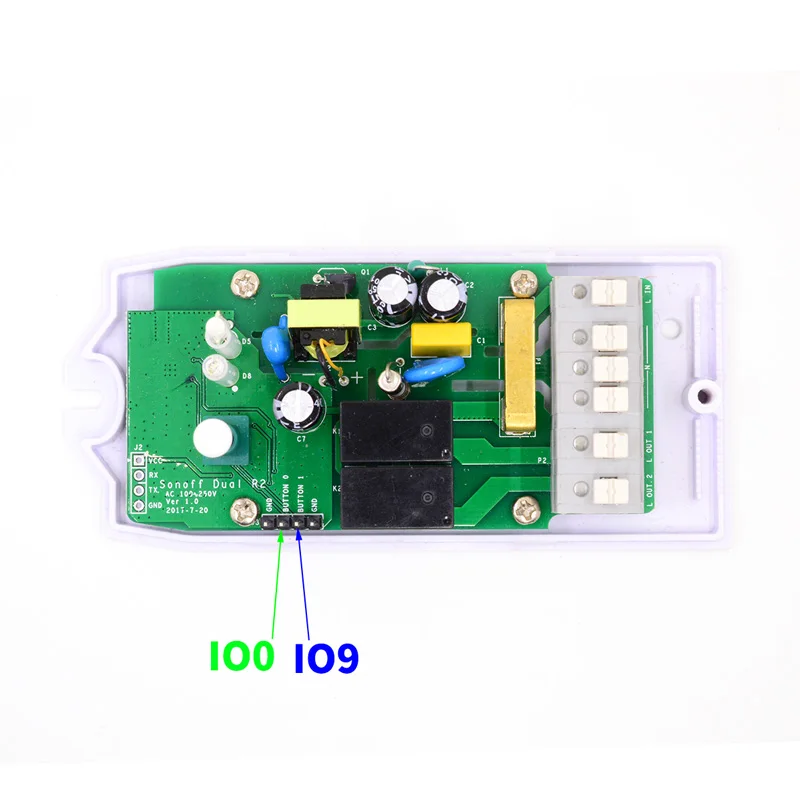 SONOFF Dual 2CH 2 Gang Way 10A 220V 16A 3500W WiFi беспроводной умный переключатель света|Модули для