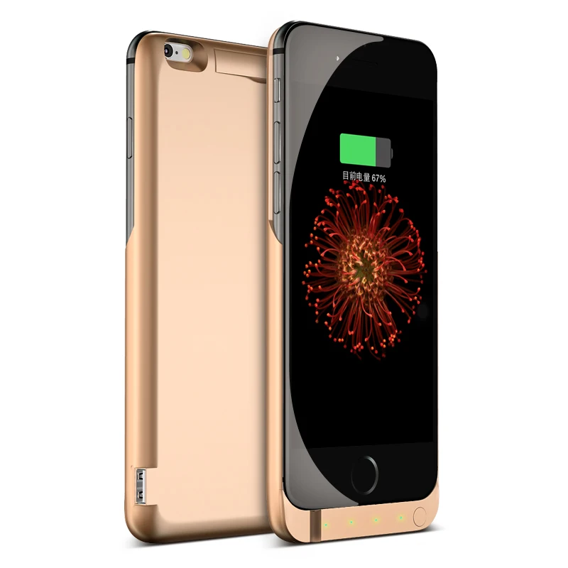 Newest 7000mAh Power Case For Iphone6 6s External Battery Case Cover For Iphone 6 Plus 6s Plus Portable Battery Clip