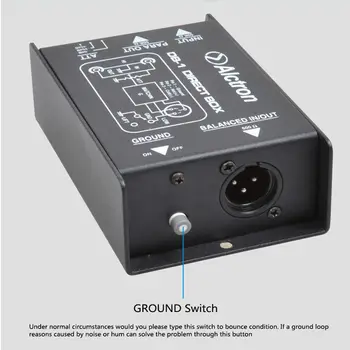 

Alctron DB-1 DI Direct Box New Arrive, Passive Stereo DI Direct Box - 1 Channel Professional DI Boxes