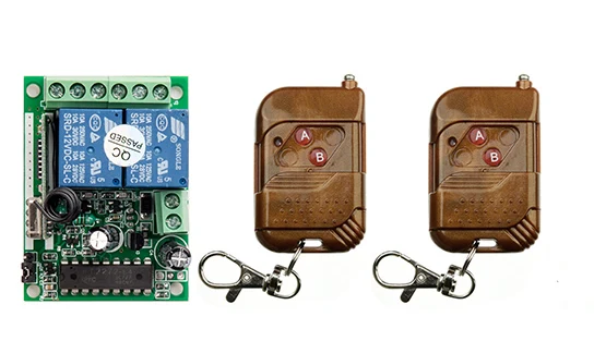 

DC12V 2CH wireless remote control switch teleswitch Receiver&Transmitter ON OFF Switch Fixed code Toggle Momentary Latched