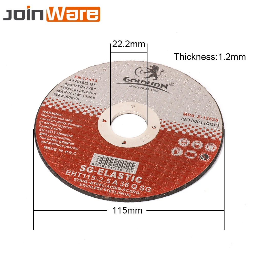 Шлифовальный круг 115x1,2x22,2 мм, отрезной диск для металла, резец для смолы, шлифовальный станок, отрезной станок, пильный диск, угловой шлифовальный инструмент
