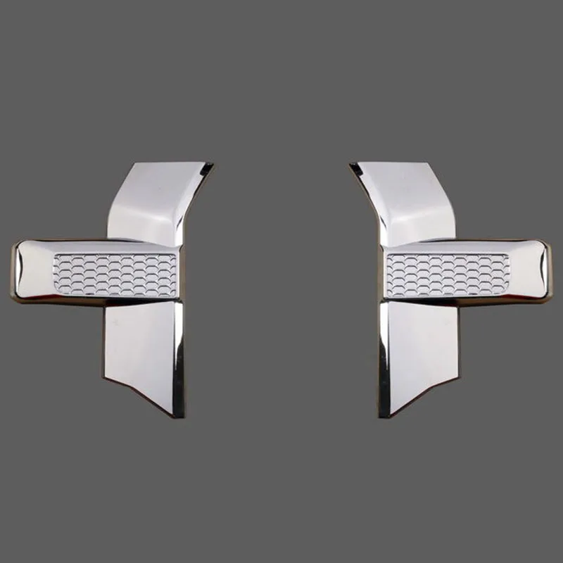 JX-LCLYL 2pcs Chrome Front Bumper Headlight&Grille Cover Trim for 15-17 Ford F150