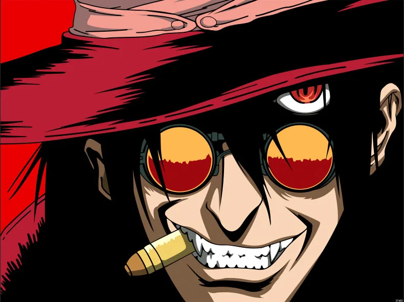 Хеллсинг Алукард Bullet Anime манга художественный гигантский постер D7463 | Дом и сад