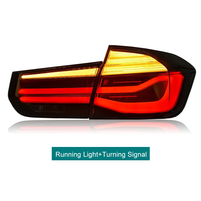 Светодиодный задний фонарь для BMW F30 F35 2013 красный Копченый черный светодиодный фонарь светильник сигнала поворота Стоп-сигнал светильник обратный светильник