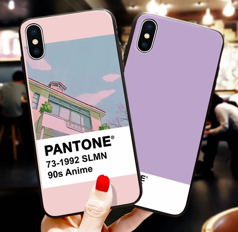 Индивидуальный Мягкий силиконовый чехол для телефона iPhone 7 7Plus X 6S 6 Plus DIY Pantone чехол для телефона для iPhone XS MAX XR 8 чистый цвет