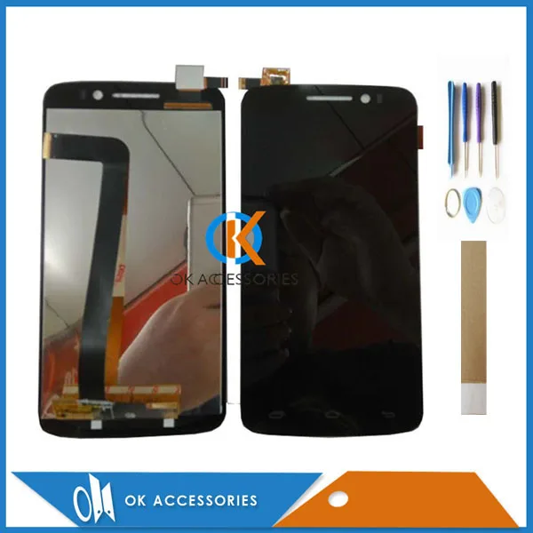 

For Prestigio Multiphone PAP 7600 PAP7600 Duo LCD Display With Touch Screen Digitizer Black Color With Tools Tape