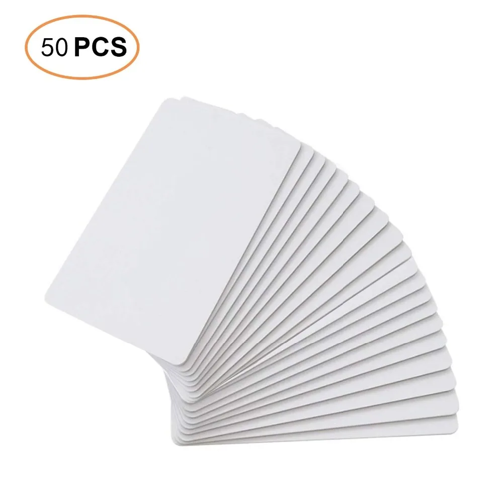 

125kHz T5577 RFID Proximity Smart Card Writable Rewrite for Copy ID Smart Entry Access Card (50 pack) Thickness 0.88 mm