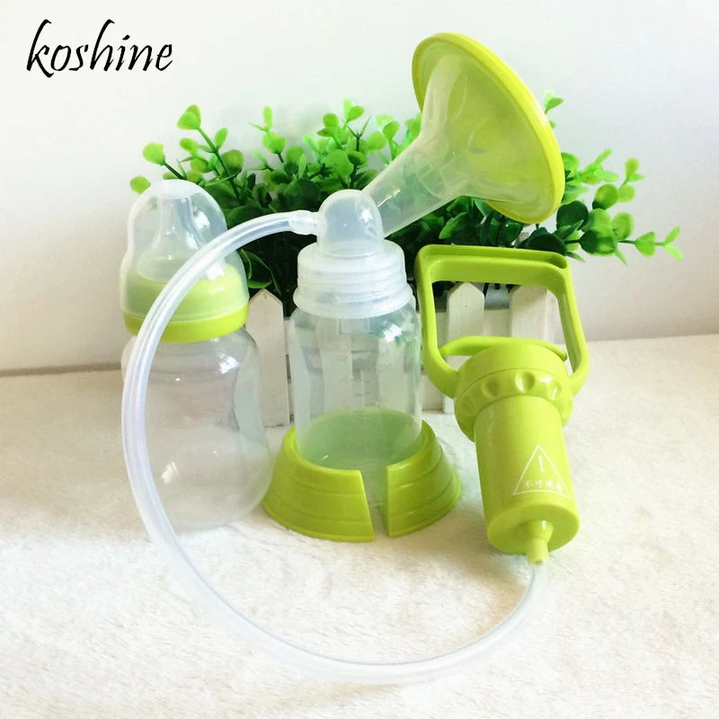 1PC Hand pull Breast Milk Pump Feeding Milk Bottle Nipple Collector