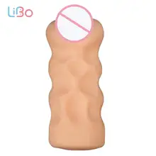 LI BO Masturbator for Man Vagina Real Pussy Aircraft Masturbator Sex Artificial Vagina Silicone Simulation Toy Men Cup Adult