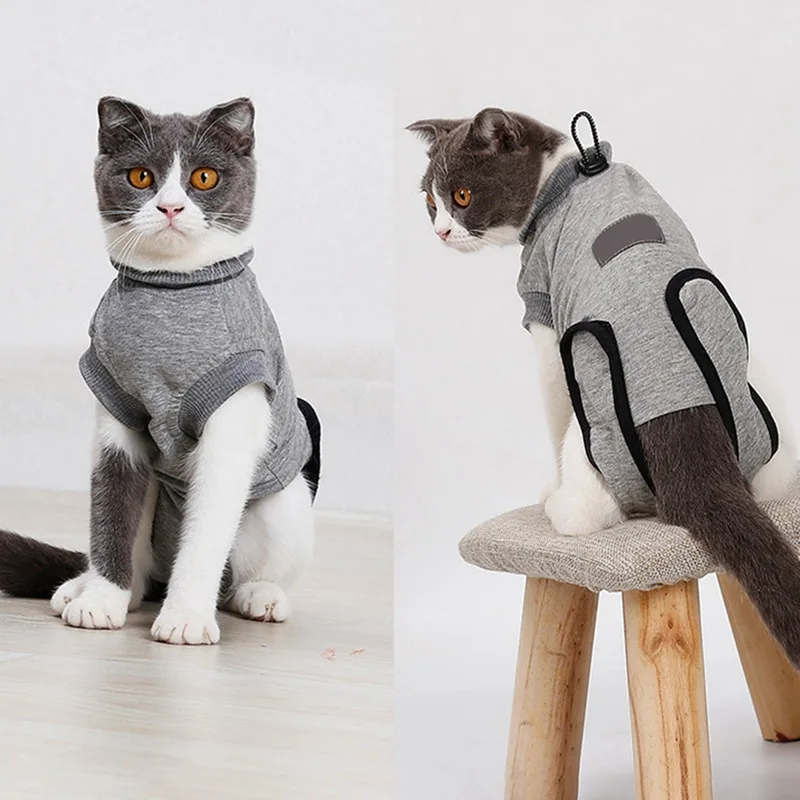 

Cat Clothes Recovery Suit For Cat Sterilization Care Wipe Medicine Prevent Lick After Surgery Wear Weaning Suit For Cats Dog Pet