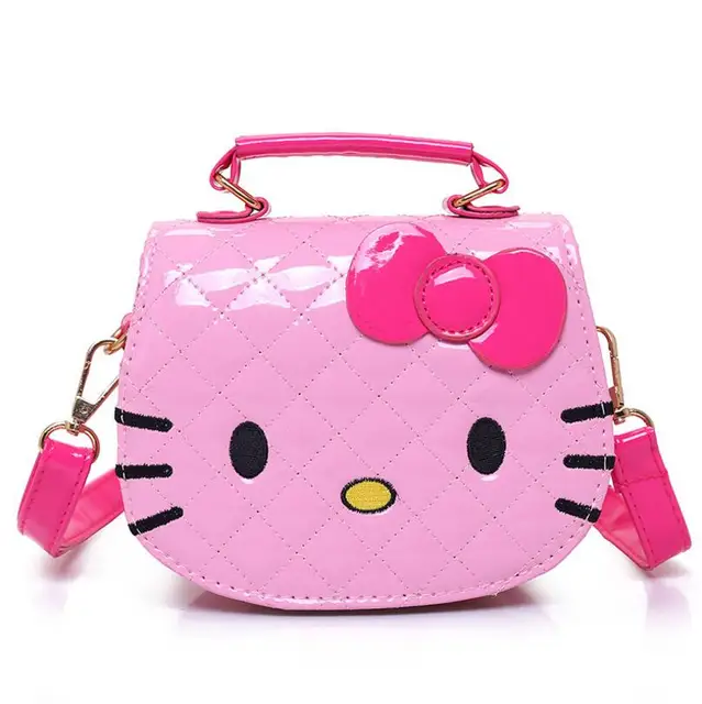 New Cute Mini Bag Children Hello Kitty Handbag For Women Cartoon Cat New Cute Mini Bag Children Hello Kitty Handbag For Women Cartoon Cat Pu Waterproof Should