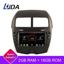 LJDA Android 9.1 Lettore DVD Dell’automobile Per Mitsubishi ASX Peugeot 4008 2010-2015 GPS Navi 2Din Auto Radio 2G di RAM Stereo Audio Multimediale