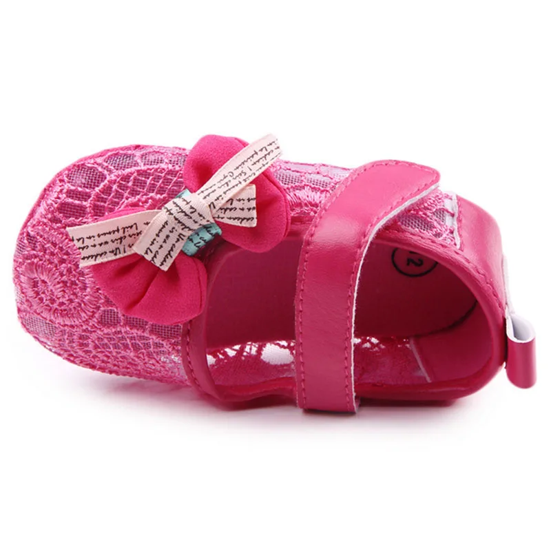 Девочка принцесса Малыш обувь лук впечатляют туфли принцессы с первого прогулочная обувь очень тонкий очень дышащий 2xz6