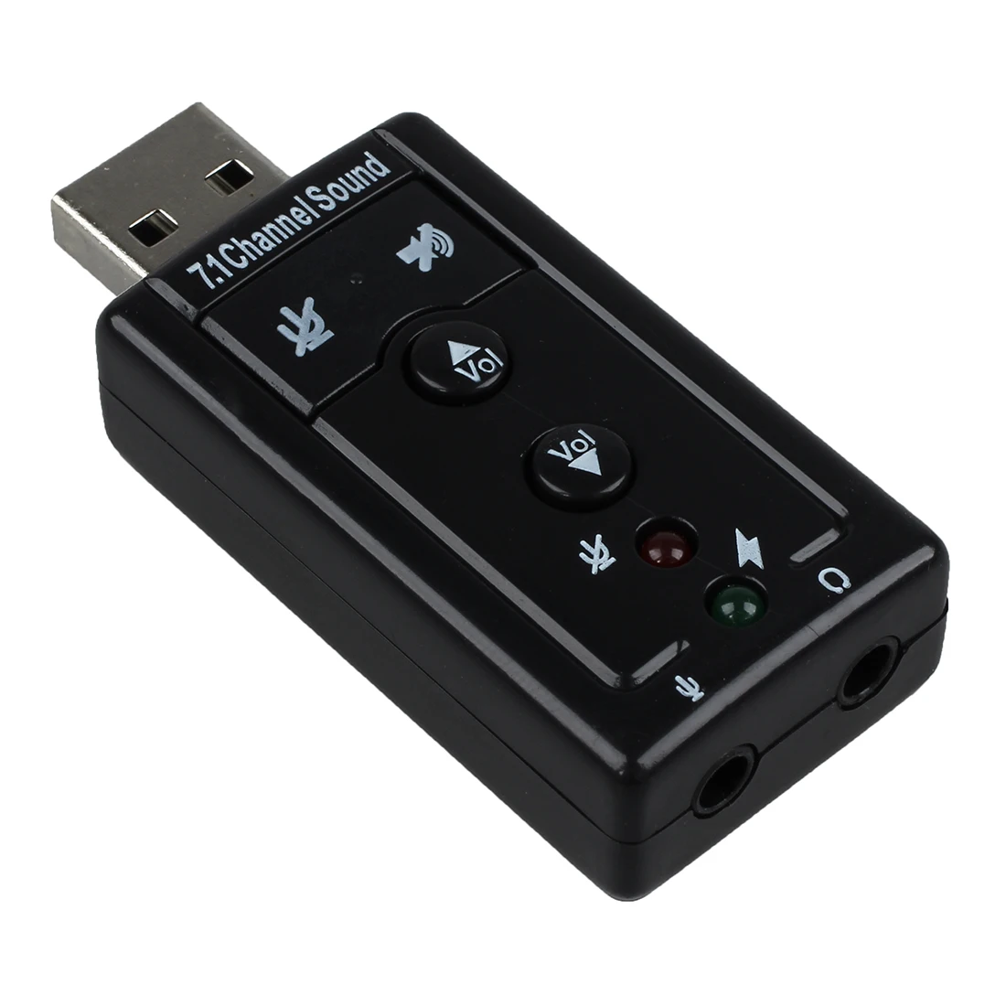 Черная звуковая карта 7 1 внешний USB 2 0 аудио адаптер драйверы CD|sound card|sound card 7.1sound usb