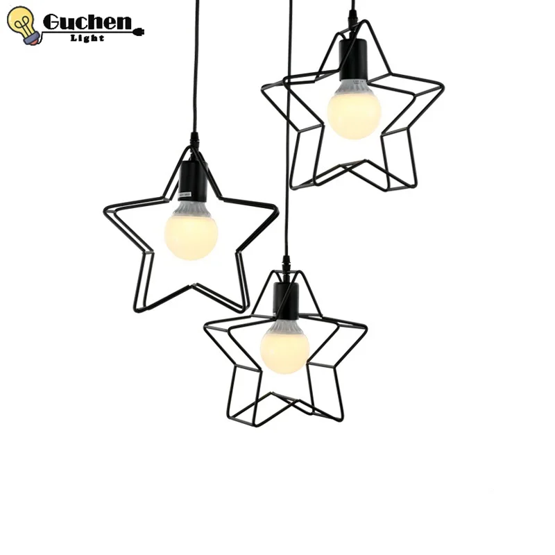 

Modern desgin pendant light led hang lamp Home decoration star lampshade ceiling fixtures living room/bedroom/kid room luminaria