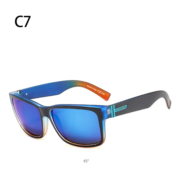 RFOLVE, летние, для путешествий, модные солнцезащитные очки, мужские, брендовые, квадратные, ультралегкие очки, оправа, солнцезащитные очки, мужские, модные, оттенки, RX5 - Цвет линз: C7 Dark blue Mirror