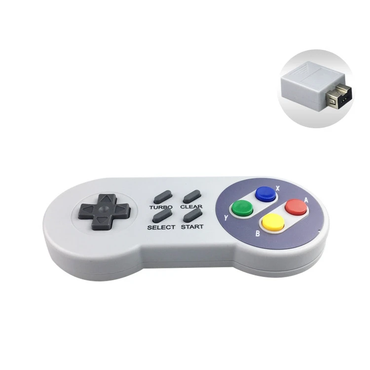 2,4G USB Беспроводной контроллер геймпад для супер-нойд SNES Классические мини Игровые приставки аксессуары