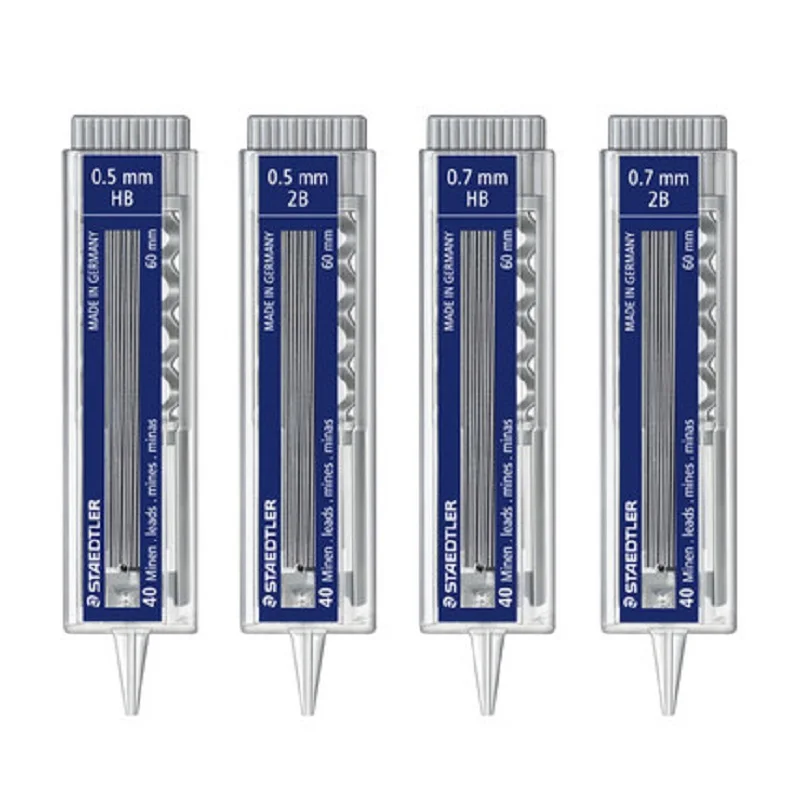 Germany Original STAEDTLER mechanical pencil leads 2B &HB 40 leads/tube