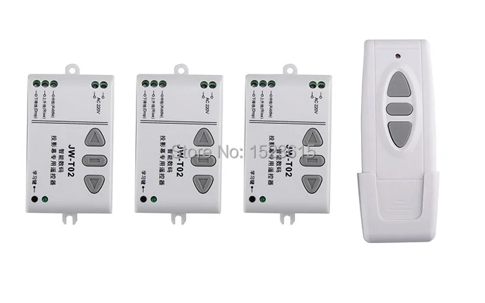

New Digital projection screen controller electrical curtain motor wireless remote control switch receiver has a manual function