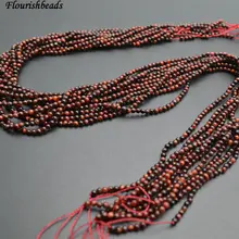 Маленький размер 2 мм натуральный красный тигровый глаз камень круглые свободные бусины подходят для изготовления ювелирных изделий 10 нитей в партии