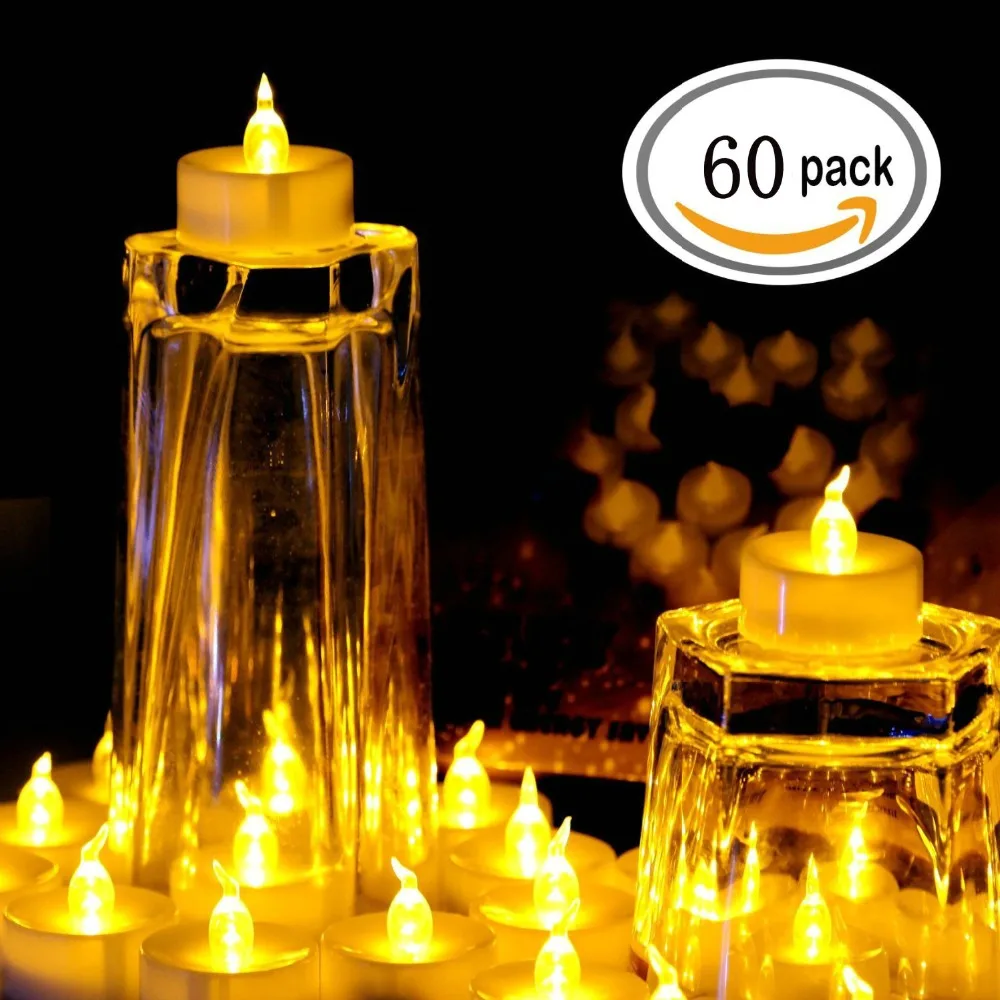 0 : Buy 60pcs bulk LED Flameless Tea light Candle Tealight Candles Set from ...
