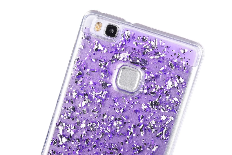 Glitter shining flakes silicone case huawei P9 Lite,P10 Lite (14)