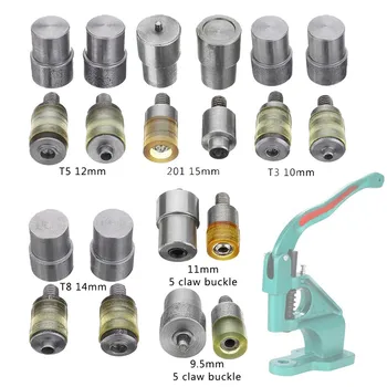 

9.5-15mm Manual Claw Brace Clasp Snap Mold Press Machine Button Fastener Dies DIY Hand Pressure Pressing Clamp Machine Tool