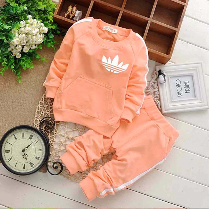 Brand Baby Boy Clothing Suits Autumn Casual Baby Girl Clothes Sets Children Suit Sweatshirts+Sports pants Spring Kids Set