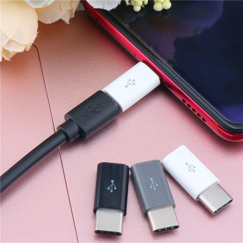 Mini 3pcs Micro USB to Type C Adapter for Xiaomi 4C Lg G5 Nexus 5x 6p Oneplus 2 Macbook USB-C 3.1 Android Data Cable Converter