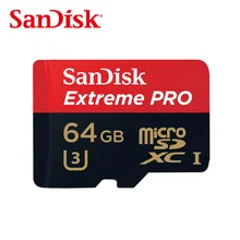 Envío libre SanDisk Extreme Pro microSDHC/microSDXC UHS-I Memory Card TF Tarjeta microSD 95 MB/S 64 GB Class10 U3